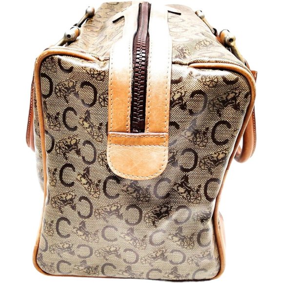 106111E V Celine Satchel Bag Brown PVC. A - Picture 4 of 10